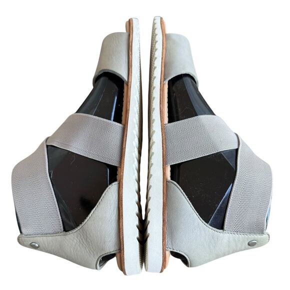 Sorel Ella Cross Strap Sandal Gray Taupe Slip-On, Women's Size 8.5 - Picture 4 of 9